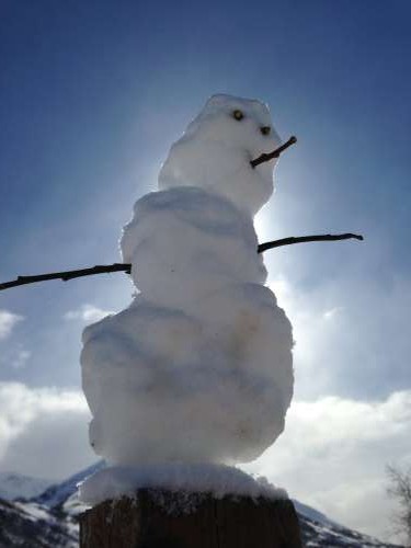 Snow people still exist in Alaska during all times of the year, depending where you look.