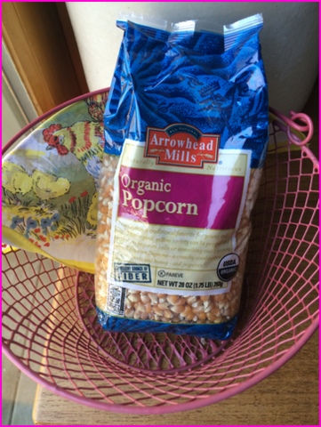 I found this bag of organic popcorn for under $3.00.  