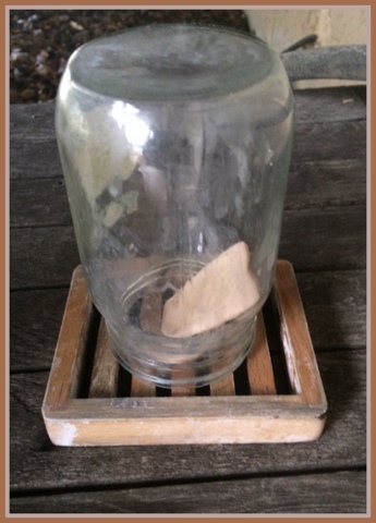 I created a "handwash station" under the deck by the hose. We use it to pre-wash the dirt and grime and chicken, uh, you know, off our hands before coming to the inside sink. It's a good way to use up hotel soap or slivers.