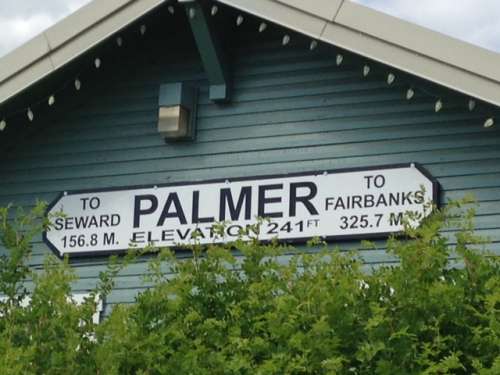 The historic Palmer Train Depot.  No trains come through here anymore, but the depot holds a weekly farmers market as well as seasonal and special events.