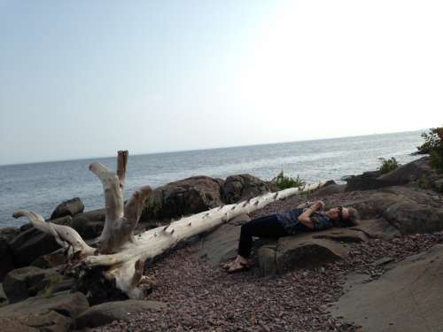 Visiting the North Shore in Minnesota.  Alaska shorelines kind of look this!