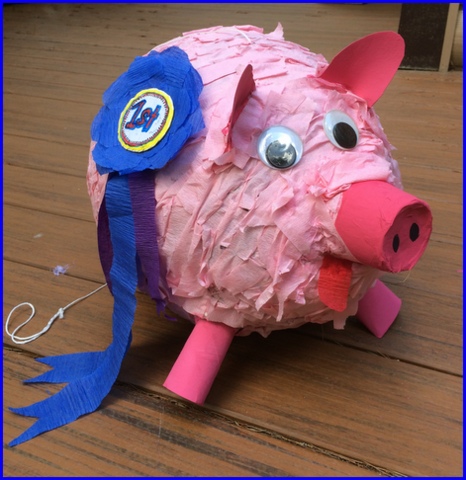 Andrea's prize-winning piggie.