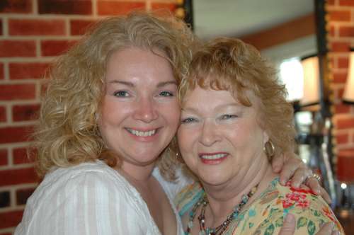 Mom and I on Mother's day a few years back. 