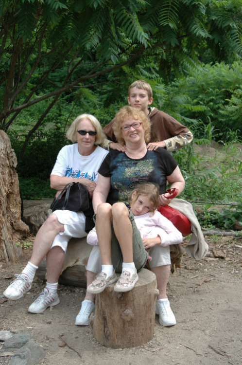 I love this one of my mom and my Aunt Laura with the kids at Plimoth Plantation. 