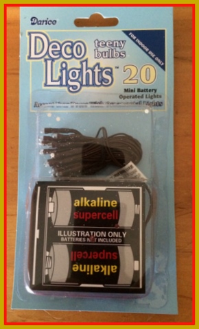 Keep in mind, when using these mini lights, your decorations should be kept inside.