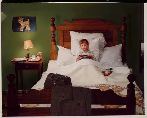 Bed is the best place to be when feeling unwell.  Photo courtesy of George Eastman House by Nikolas Muray ca. 1935