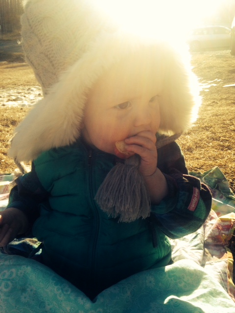 We had a picnic.  In February. In Alaska.  No big deal.