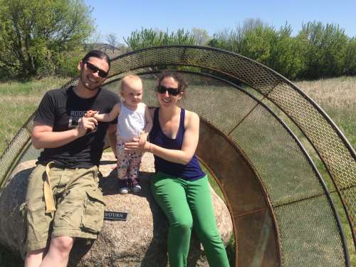 Could Saturn be referred to as home?   Not quite yet...but this park is coming close.  The Medicine Wheel Park in Valley City, North Dakota.