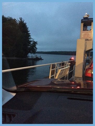 On the ferry!