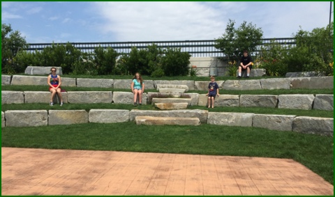 Ugh! The mothers made the kids pose here. Notice the happy faces...