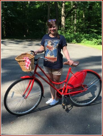 Here I am, excited as a little kid with a new bike.