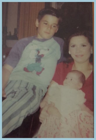 My mom, my brother, and me when I was a baby