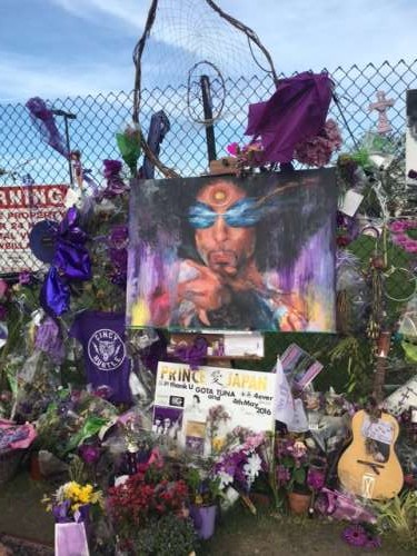 We visited Paisley Park to pay our respects for the late, great Prince.  Rest in Purple...