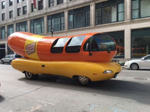 Weinermobile spotted in Milwaukee! Iconic!  