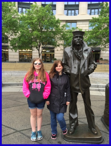 My dd and I at the Navy Memorial