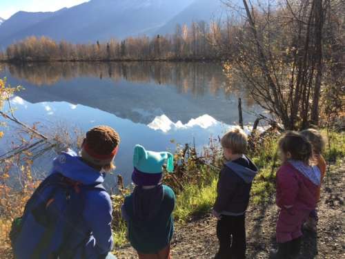 Do you see what I see?  A toddler adventure around Reflections Lake.