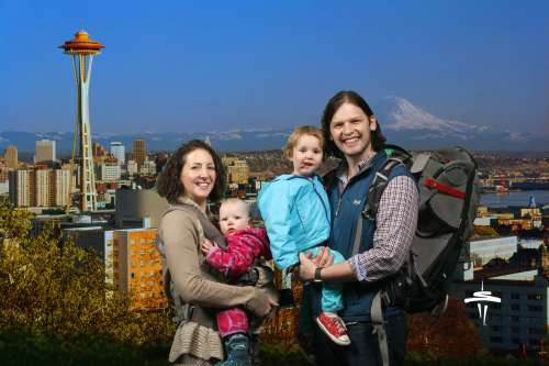 "Compimentary" photo for going up into the Space Needle. We had a fun long weekend in SEA!