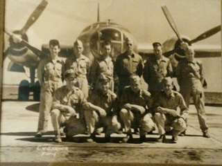 Lisa's husband, Ernie's grandfather, WWII, back row third from left. Photo courtesy Lisa Ruot