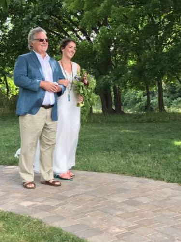 Walking down the aisle with my pops.