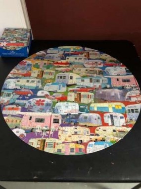 Campers were asked to sign this amazing puzzle, started at last year’s rally. It took one staff member almost a year to complete!