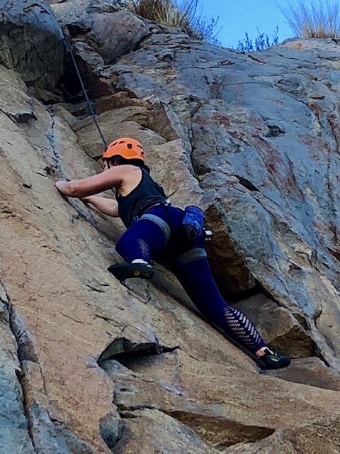 Rock climbing outside for the first time in a few years.