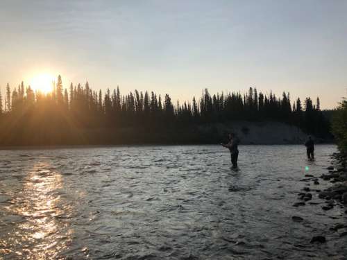 A paid charter can bring you to some beautiful places, like this 5 a.m. spot on the Gulkana River.