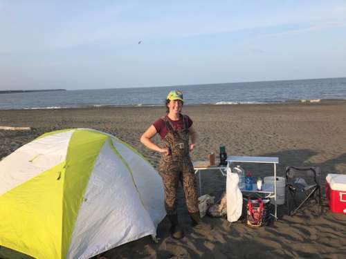 Our fish camp in Kenai.  Didn't get to sleep much in that tent, but it was cozy!