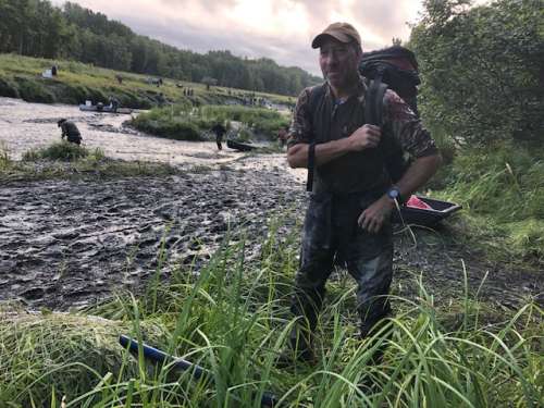 Fish Creek mud.  We got 24 fish between us in an hour!