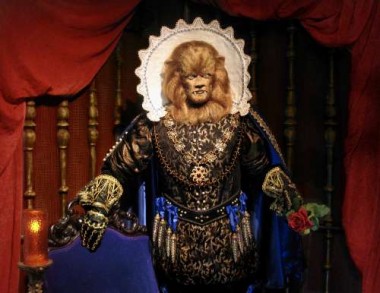 After Cortlandt Hull’s mother passed away,  costumes, like this elegant “Beast” from the 1946 French “La Belle et la Bete”, have been designed by professional costume designer Audrey Wellner. (Photo courtesy of and used with permission by Cortlandt Hull)
