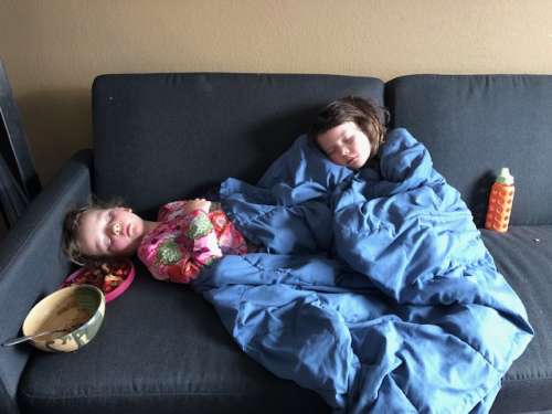 At least they are super cute when sick...