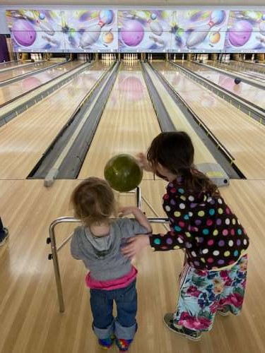 Opal recently turned four.  We went bowling for her birthday and it was a blast!