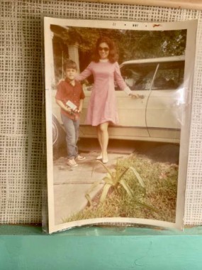  This photo of my mom and brother was taken around the time my camper was made. I wasn’t born yet, but love this photo of them. 
