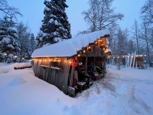 We were graced with a whole lot of snow the day before solstice!