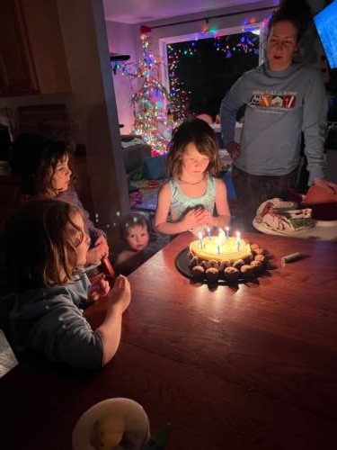 Opal celebrated her 6th birthday amongst the chaos.