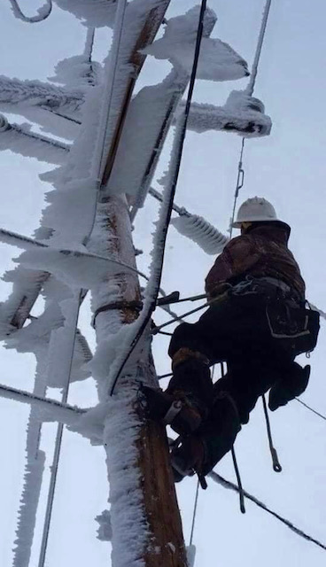 Lineman at work