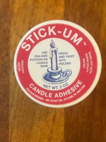 Stick-um Candle Adhesive